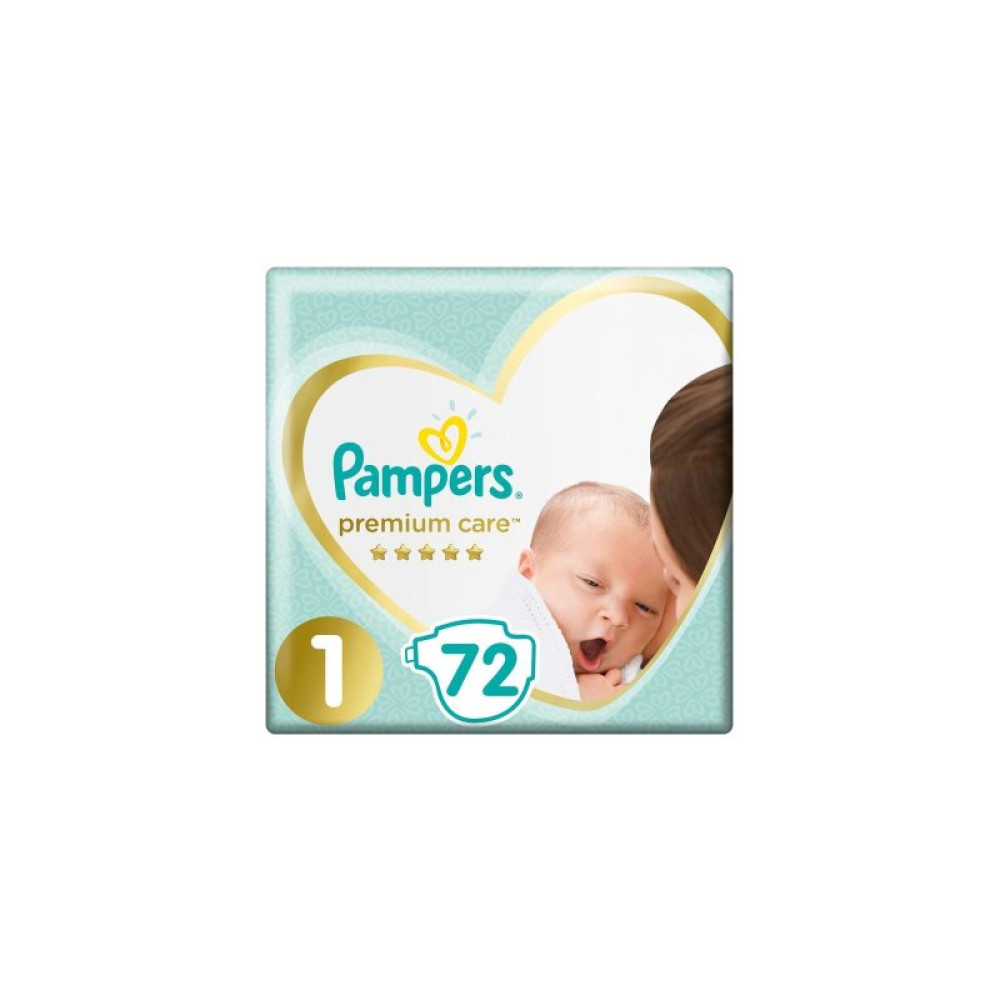 Підгузки Pampers Premium Care Розмір 1 (2-5 кг) 72 шт (8006540858073)