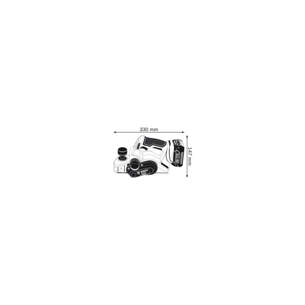 Электрорубанок Bosch GHO 18 V-LI, чем 82мм, L-BOXX (без АКБ и ЗУ) (0.601.5A0.300)