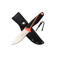 Нож Elk Ridge з кресалом Orange (ER-200-23OR)