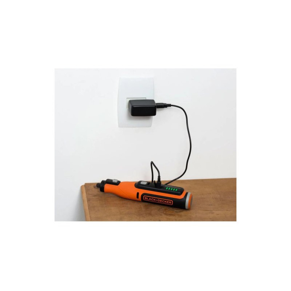 Гравер Black&Decker 29500 об/хв, 7,2V, Li-Ion 1,5Ah (BCRT8I)