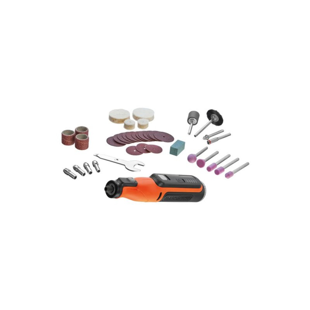 Гравер Black&Decker 29500 об/хв, 7,2V, Li-Ion 1,5Ah (BCRT8I)