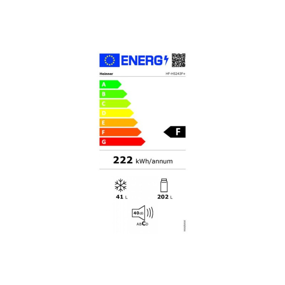 Холодильник HEINNER HF-HS243F+