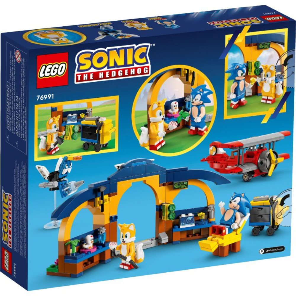 Конструктор LEGO Sonic the Hedgehog Майстерня Тейлз і літак Торнадо 376 деталей (76991)