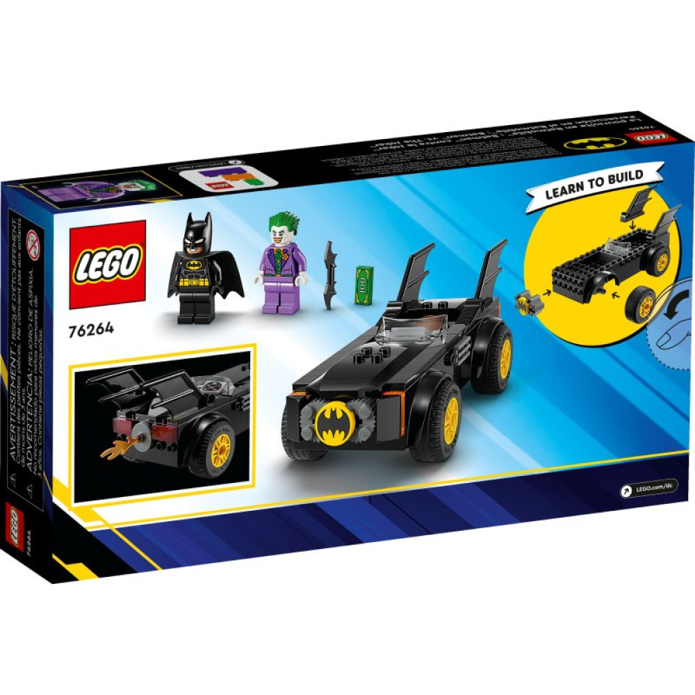 Конструктор LEGO DC Batman Погоня на Бэтмобиле: Бэтмен против Джокера 54 детали (76264)