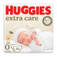 Подгузники Huggies Extra Care 0 (< 3,5 кг) 25шт (5029053548647) Подгузники Huggies Extra Care 0 (< 3,5 кг) 25шт (5029053548647)