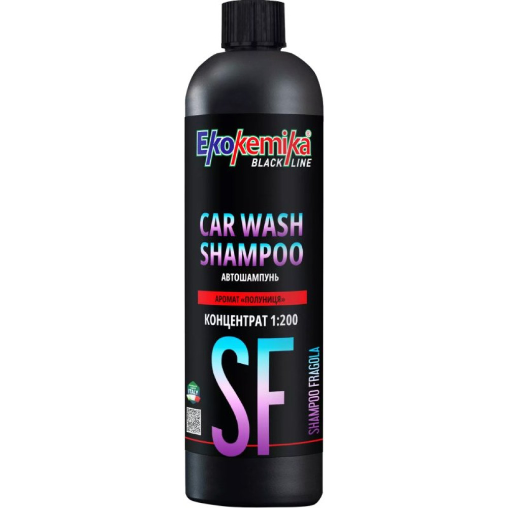 Автошампунь Ekokemika Black Line CAR WASH SHAMPOO с ароматом клубники 500 мл (780620) Автошампунь Ekokemika Black Line CAR WASH SHAMPOO с ароматом клубники 500 мл (780620)