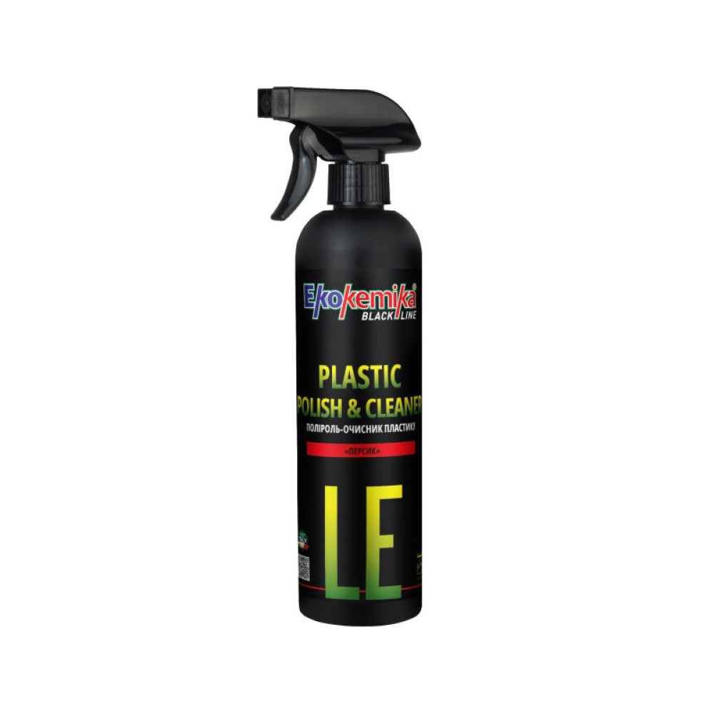 Автополироль Ekokemika Black Line PLASTIC POLISHCLEANER PEACH 500мл (780569)