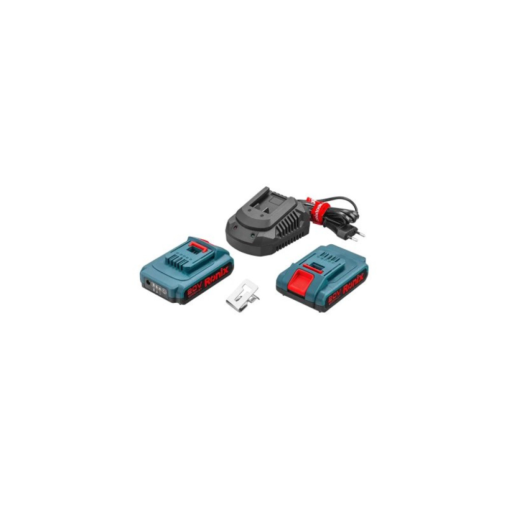 Шуруповерт Ronix ударный аккумуляторный 20В, 2Ah х 2 (8900K)