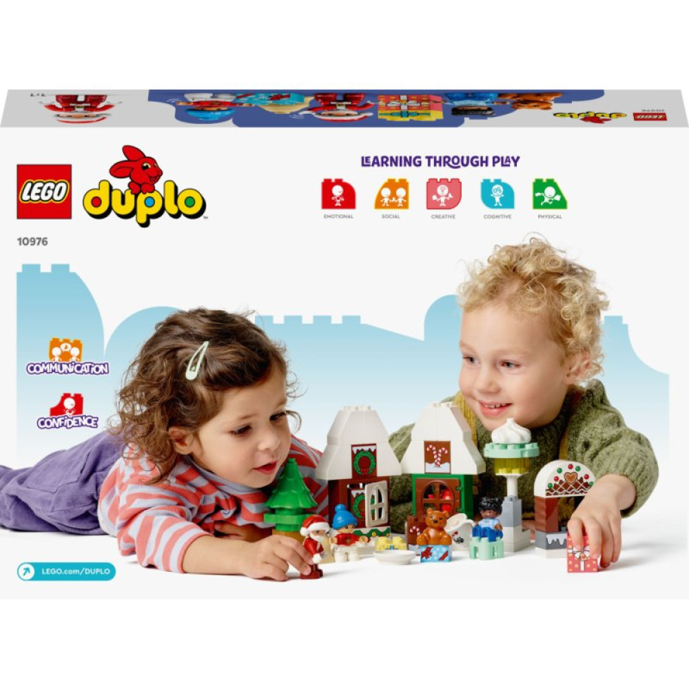 Конструктор LEGO DUPLO Town Пряничный домик Санты 50 деталей (10976)