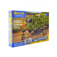 Конструктор iBlock Армія КрАЗ УРАГАН 536 деталей (PL-921-388)