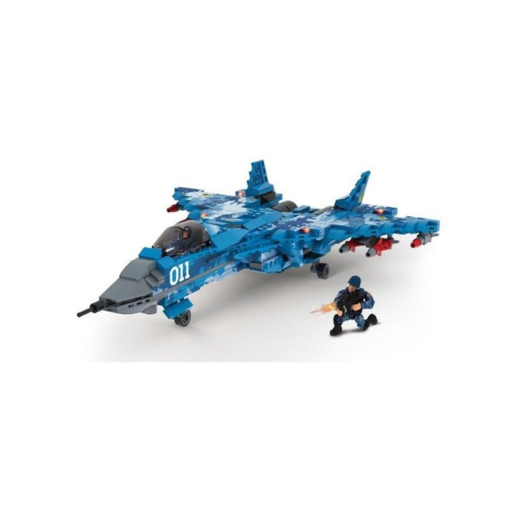 Конструктор iBlock Армия Истребитель СУ-27 618 деталей (PL-921-389)