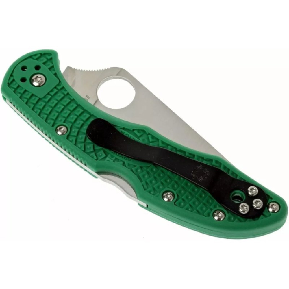 Нож Spyderco Delica 4 Flat Ground ACX 390 Green (C11FPGR)