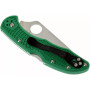 Нож Spyderco Delica 4 Flat Ground ACX 390 Green (C11FPGR)