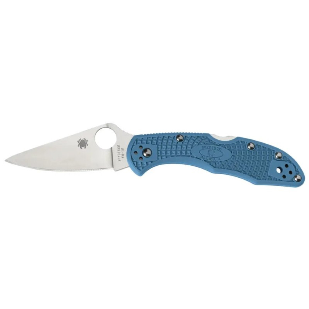 Ніж Spyderco Delica 4 Flat Ground Blue (C11FPBL)