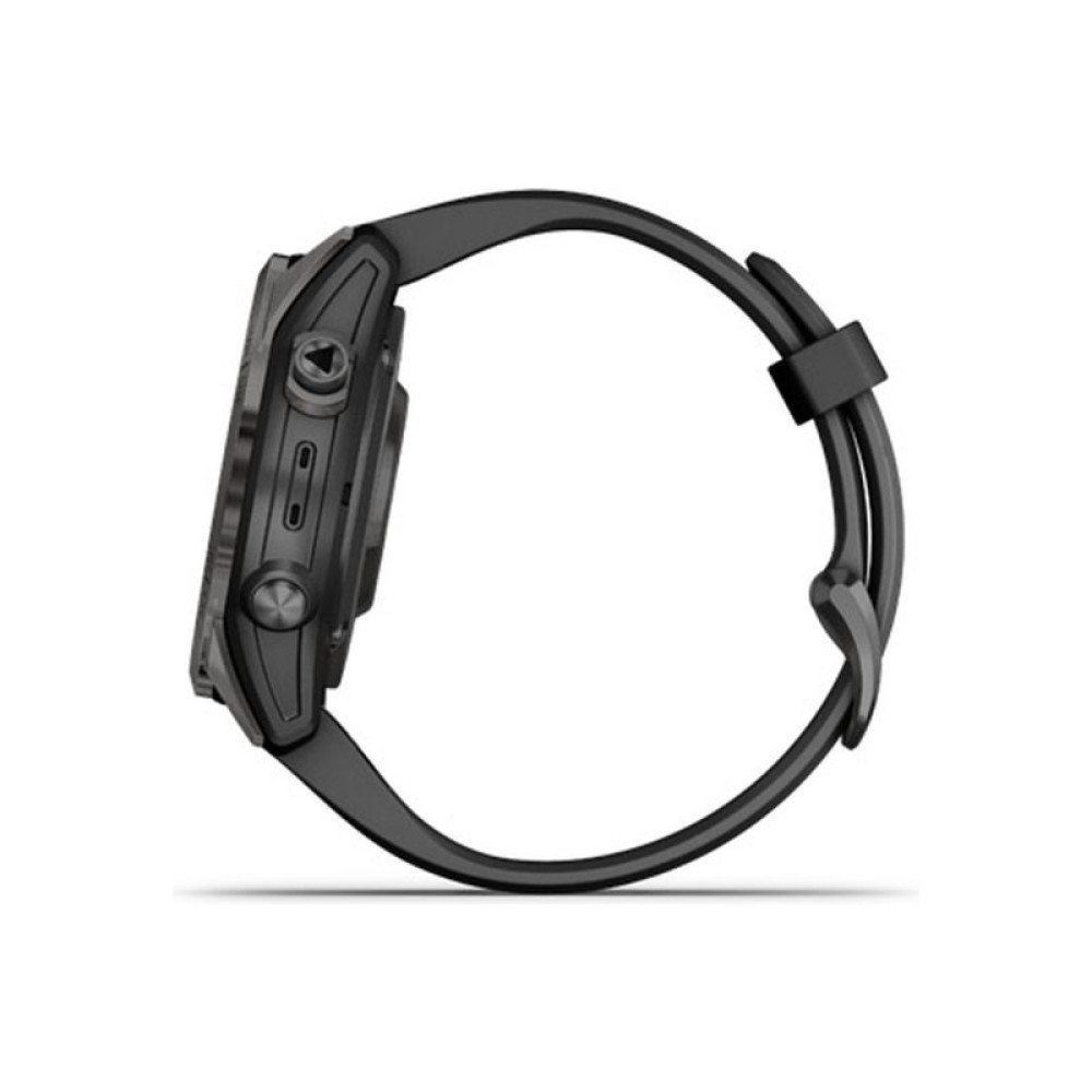 Смарт-часы Garmin fenix 7S Pro Saph Solar, Carbon Gray Ti w/Black Band, GPS (010-02776-11)