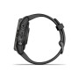 Смарт-часы Garmin fenix 7S Pro Saph Solar, Carbon Gray Ti w/Black Band, GPS (010-02776-11)