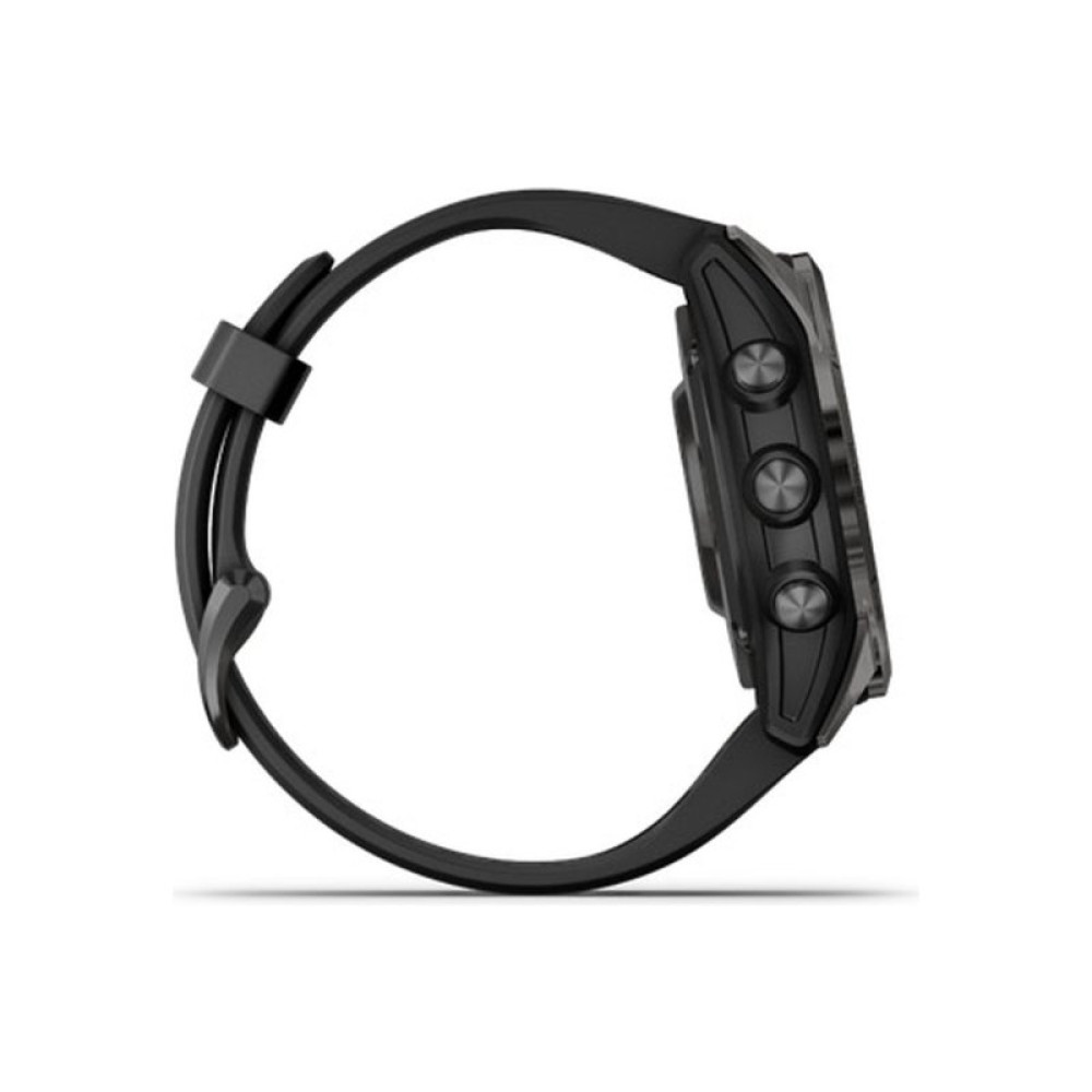 Смарт-часы Garmin fenix 7S Pro Saph Solar, Carbon Gray Ti w/Black Band, GPS (010-02776-11)