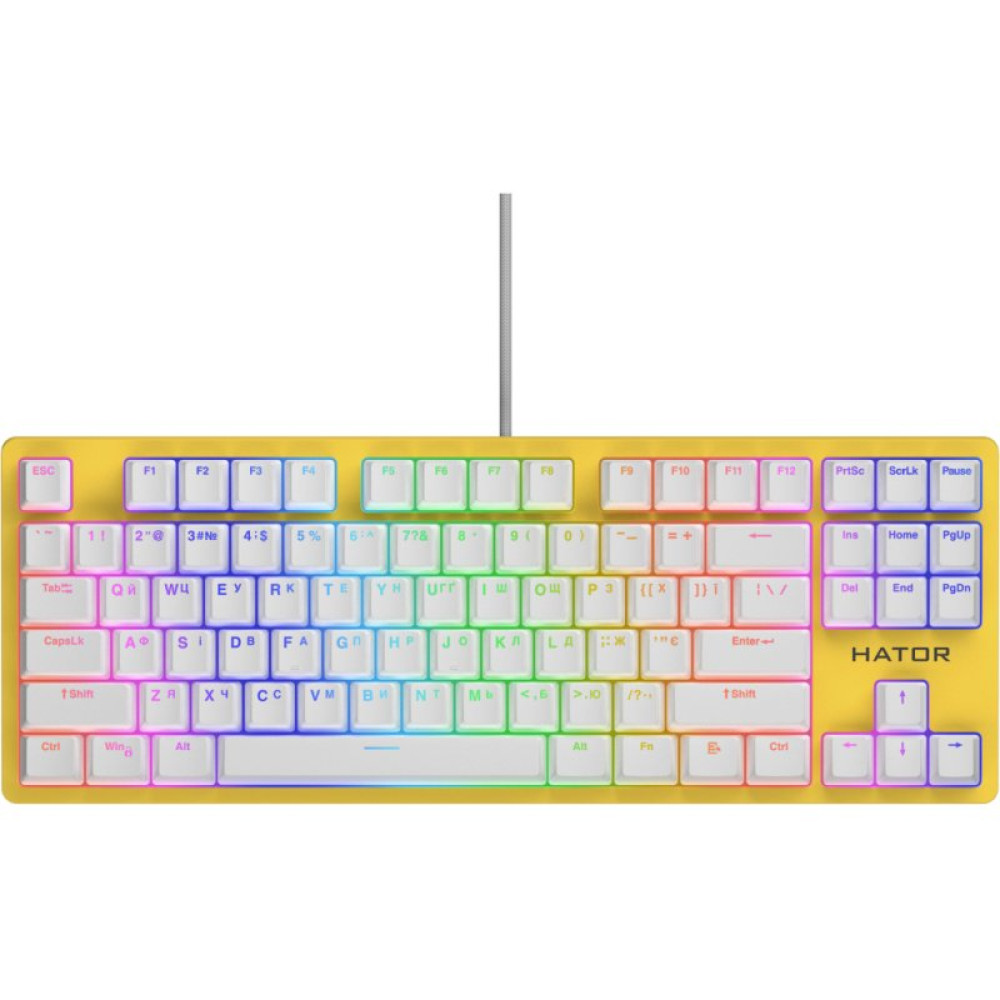 Клавіатура Hator Rockfall 2 Mecha TKL Orange USB Yellow (HTK-722)