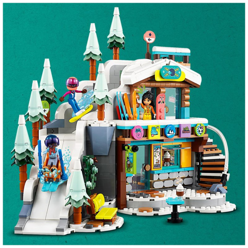Конструктор LEGO Friends Святкова гірськолижна траса й кафе 980 деталей (41756)