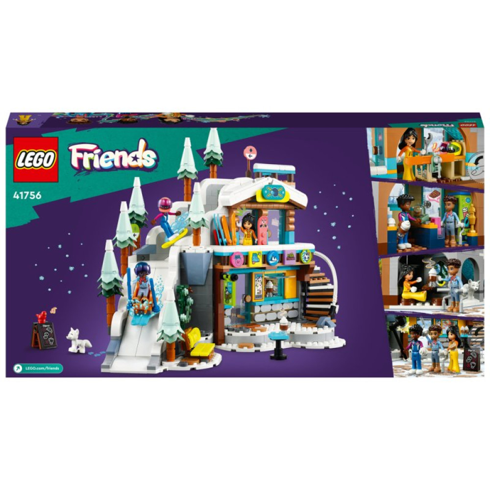 Конструктор LEGO Friends Святкова гірськолижна траса й кафе 980 деталей (41756)