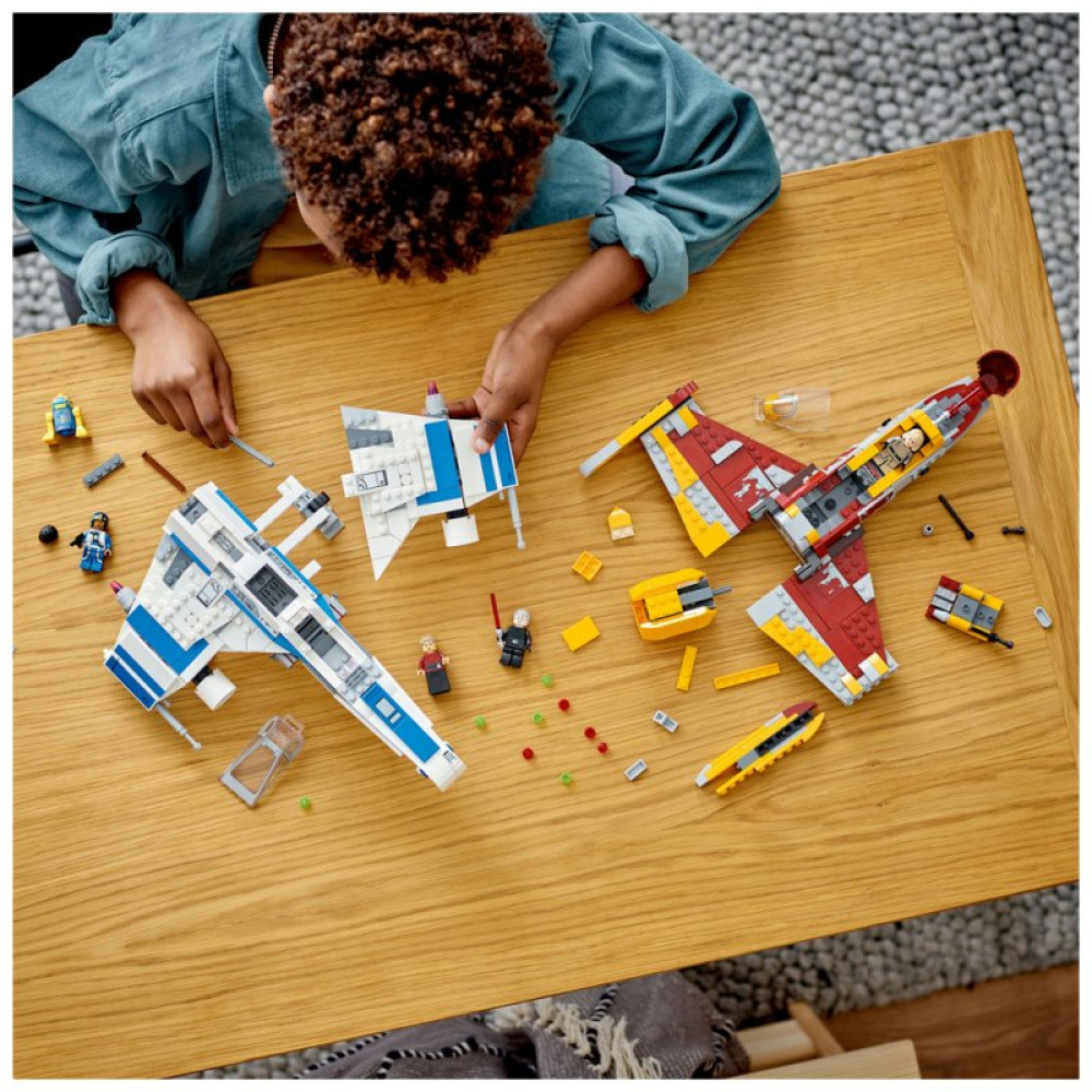 Конструктор LEGO Star Wars Истребитель Новой Республики E-Wing против Звездного истребителя Шин Хати 1056 деталей (75364)