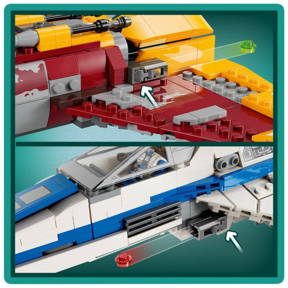Конструктор LEGO Star Wars Истребитель Новой Республики E-Wing против Звездного истребителя Шин Хати 1056 деталей (75364)