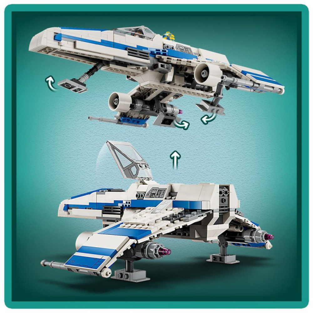 Конструктор LEGO Star Wars Истребитель Новой Республики E-Wing против Звездного истребителя Шин Хати 1056 деталей (75364)