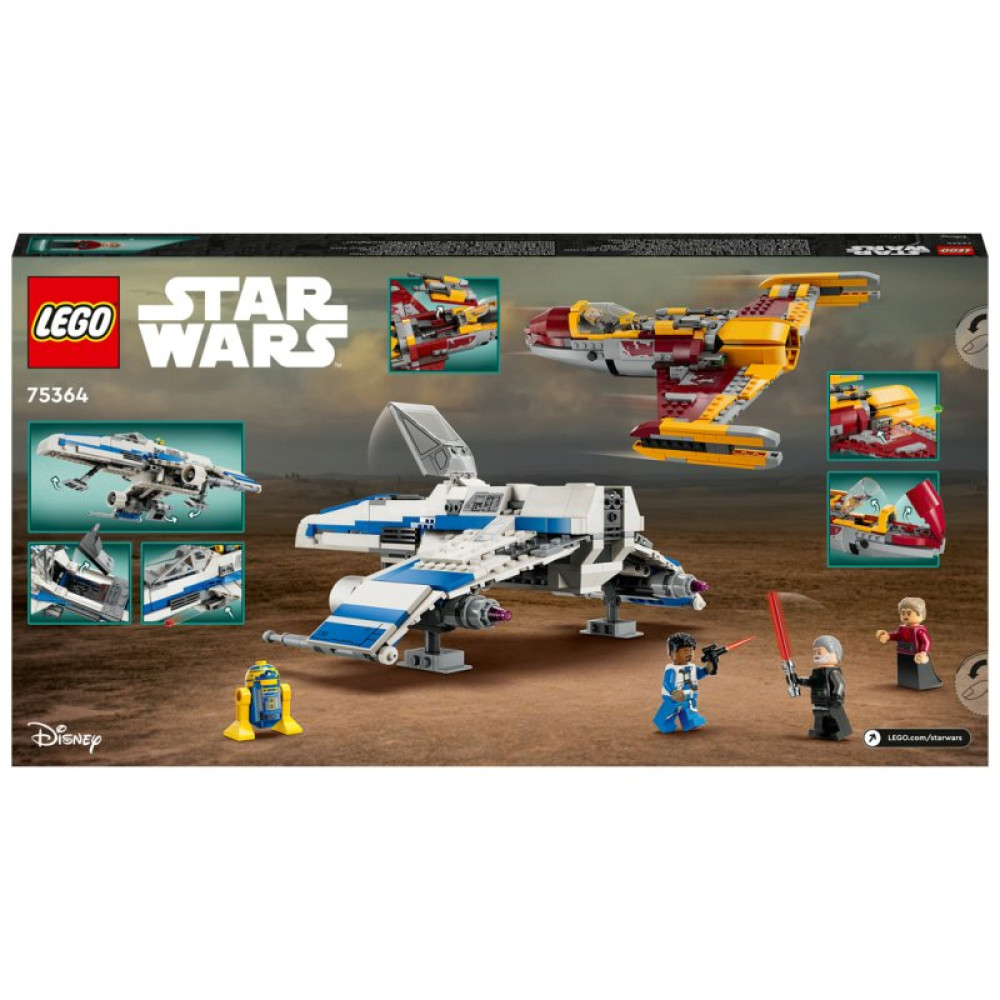 Конструктор LEGO Star Wars Истребитель Новой Республики E-Wing против Звездного истребителя Шин Хати 1056 деталей (75364)