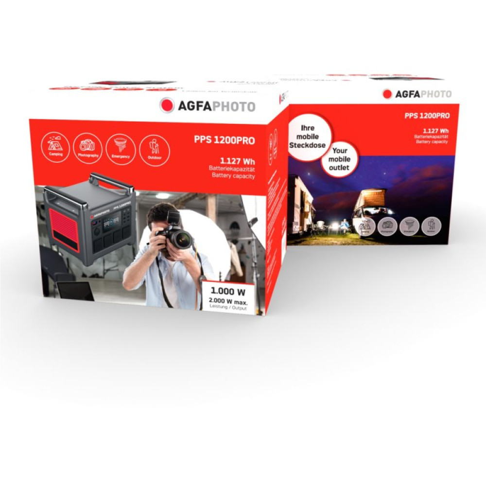 Зарядна станція AgfaPhoto Powercube PPS 1200Pro 1000W (717-854762)