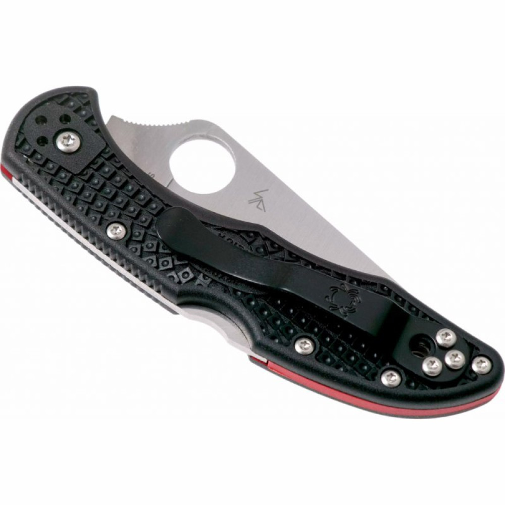 Ніж Spyderco Delica 4 Lightweight Thin Red Line (C11FPSBKRD)