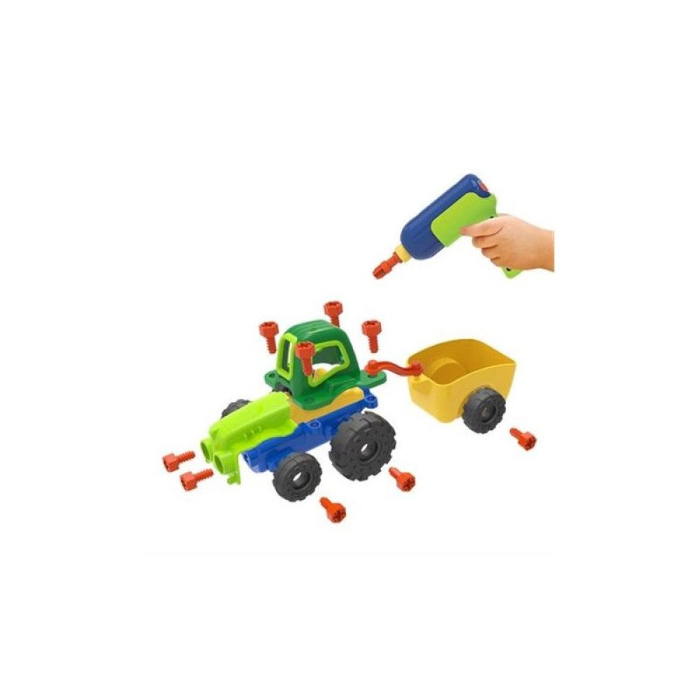 Конструктор EDU-Toys Трактор с инструментами (JS030) Конструктор EDU-Toys Трактор с инструментами (JS030)