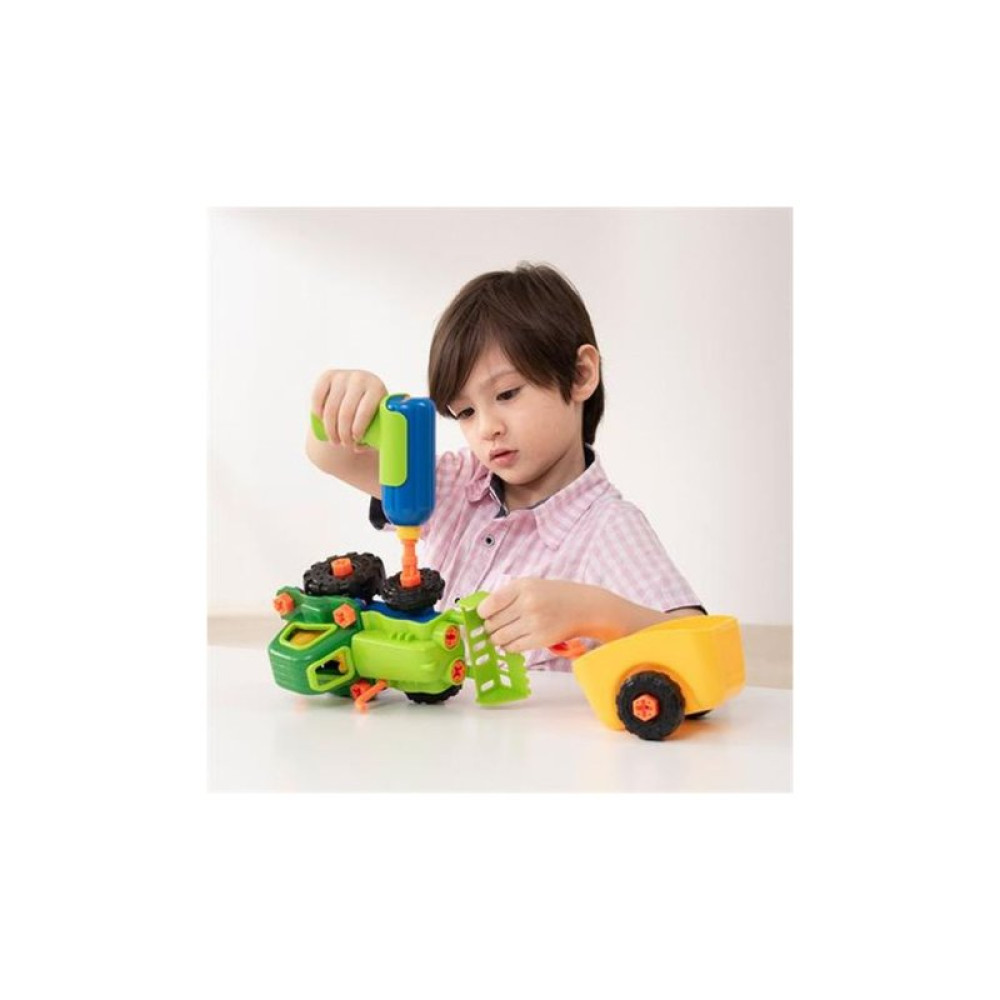 Конструктор EDU-Toys Трактор с инструментами (JS030) Конструктор EDU-Toys Трактор с инструментами (JS030)