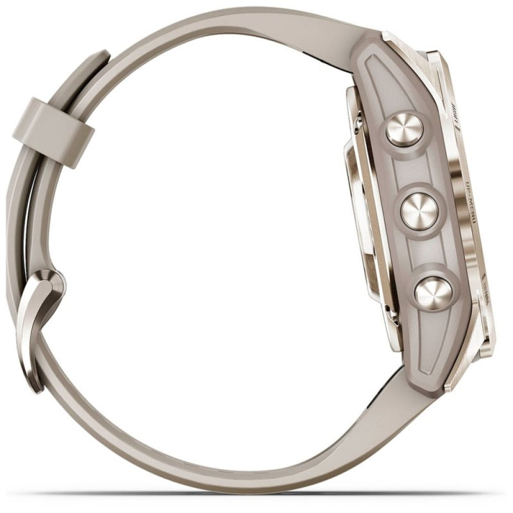 Смарт-часы Garmin EPIX PRO (g2), 42mm, Saph, Soft Gold SS, Lt. Sand, GPS смарт (010-02802-11)