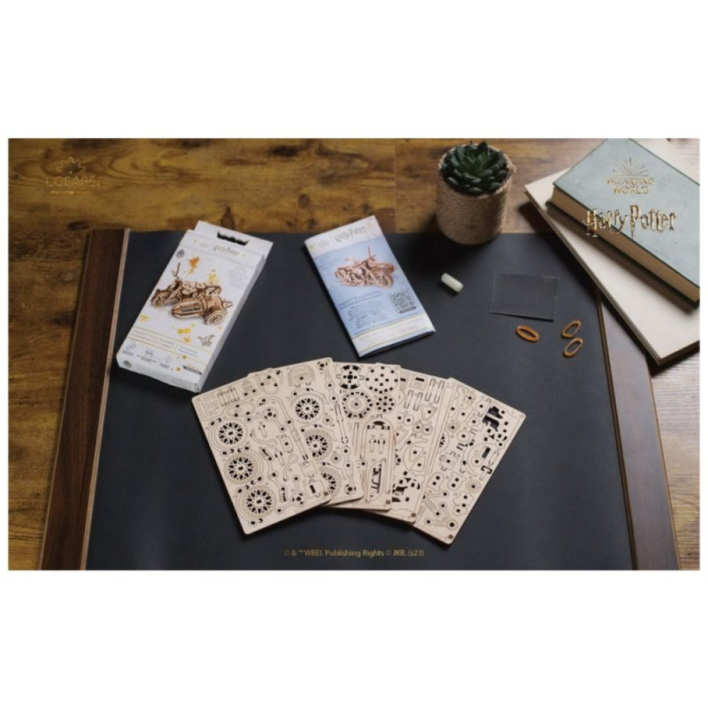 Конструктор Ugears Летающий мотоцикл Хагрида с коляской (6337518) Конструктор Ugears Летающий мотоцикл Хагрида с коляской (6337518)