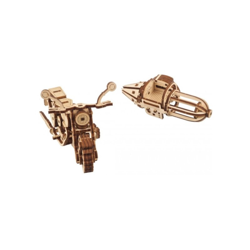 Конструктор Ugears Летающий мотоцикл Хагрида с коляской (6337518) Конструктор Ugears Летающий мотоцикл Хагрида с коляской (6337518)