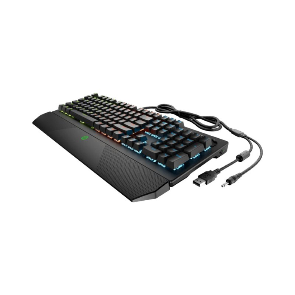 Клавиатура HP Pavilion Gaming 800 LED 108key Red Switch USB Black (5JS06AA)