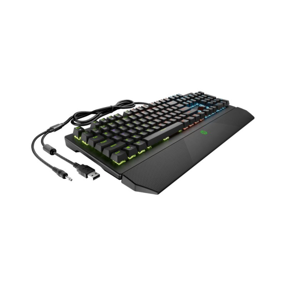 Клавиатура HP Pavilion Gaming 800 LED 108key Red Switch USB Black (5JS06AA)