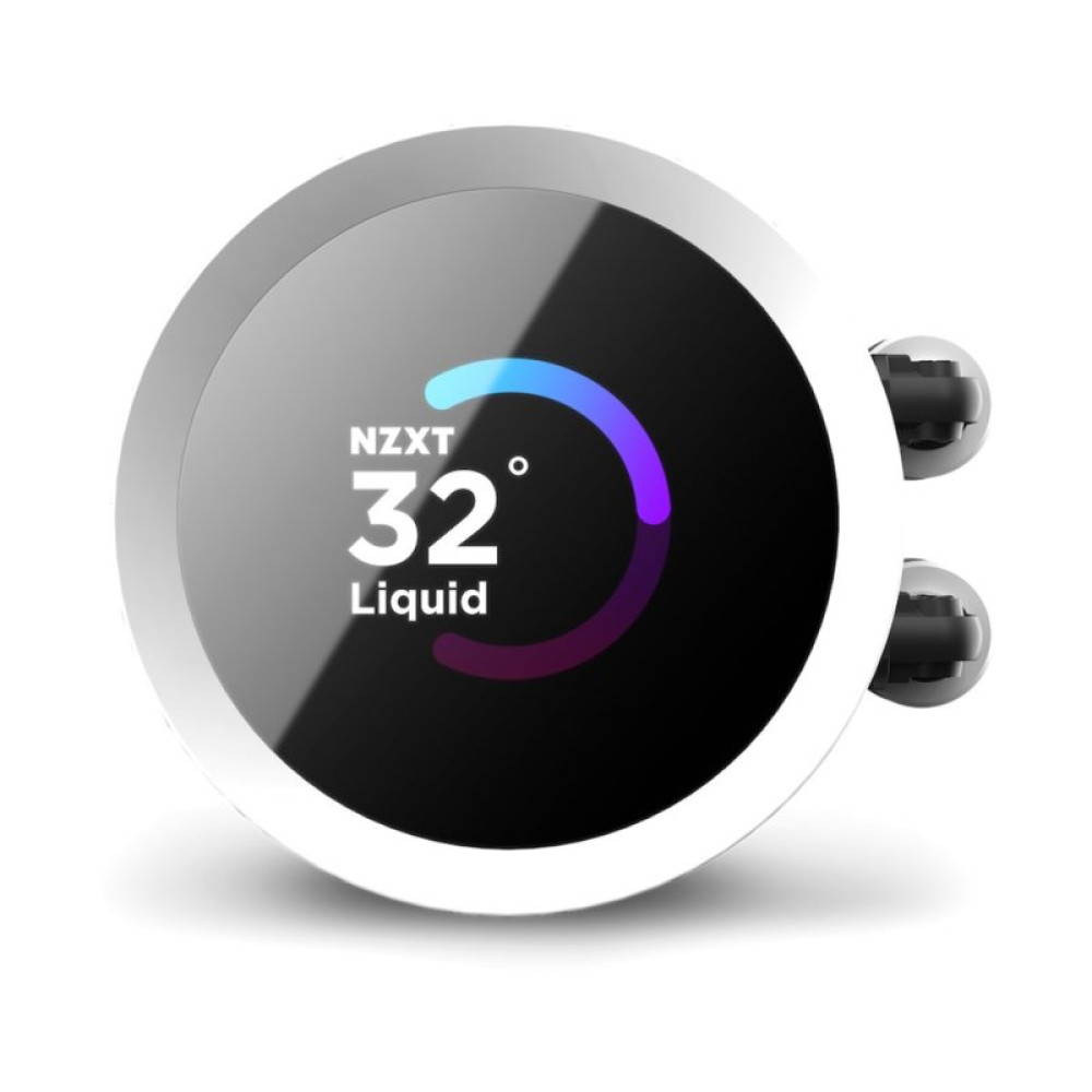 Система водяного охлаждения NZXT Kraken RGB 360mm AIO liquid cooler w/Display, (RL-KR360-W1)