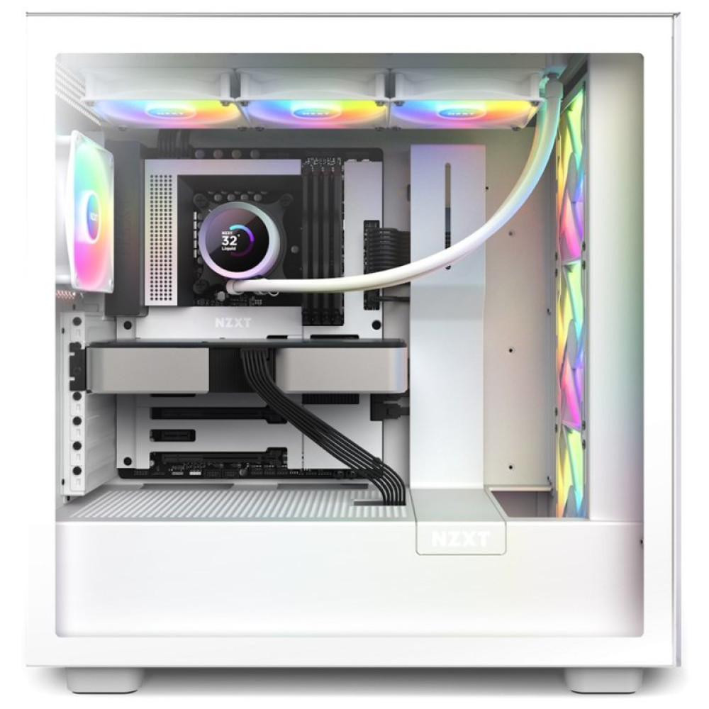 Система водяного охлаждения NZXT Kraken RGB 360mm AIO liquid cooler w/Display, (RL-KR360-W1)