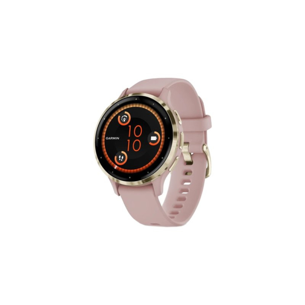 Смарт-годинник Garmin Venu 3S, Dust Rose + Soft Gold, GPS (010-02785-03)