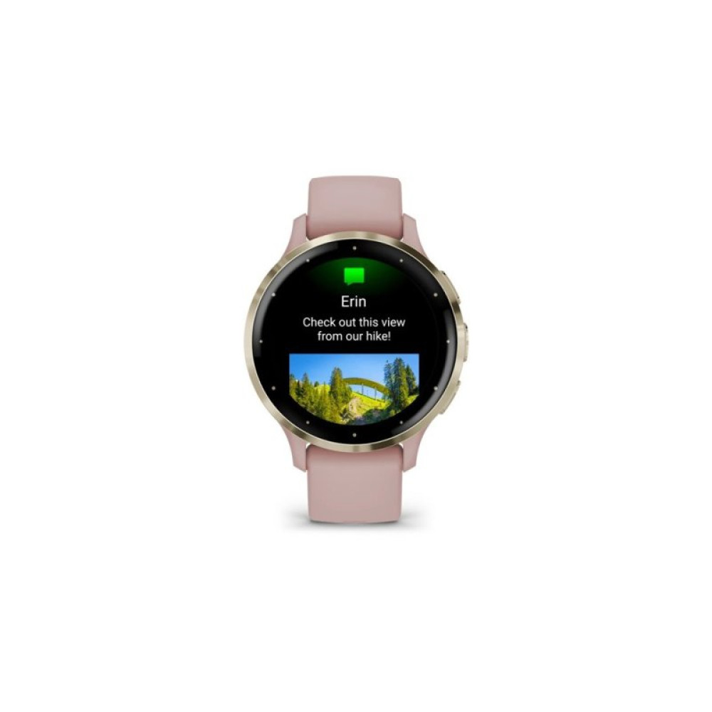 Смарт-годинник Garmin Venu 3S, Dust Rose + Soft Gold, GPS (010-02785-03)