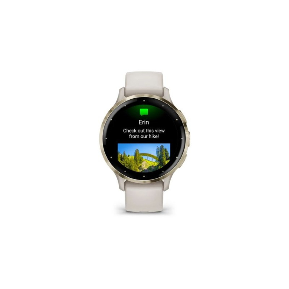 Смарт-годинник Garmin Venu 3S, Ivory + Soft Gold, GPS (010-02785-04)