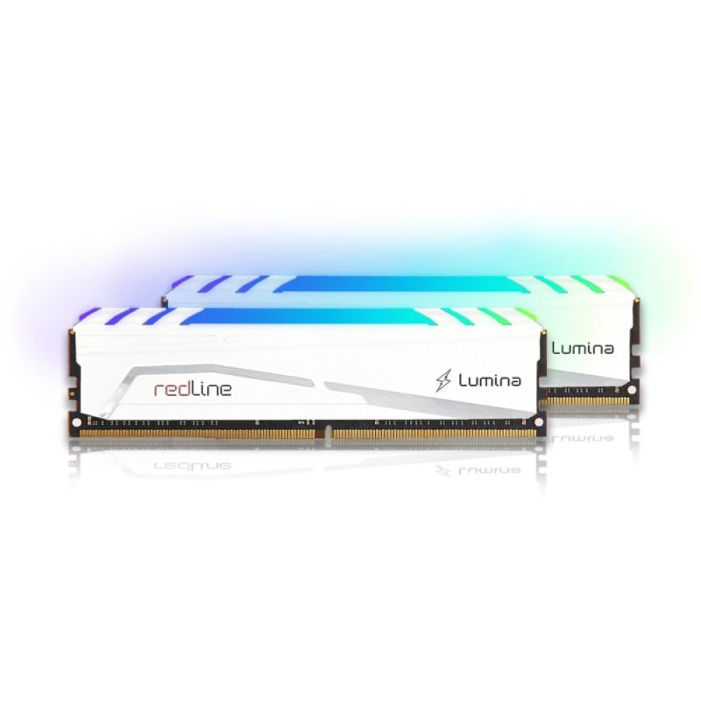 Модуль памяти для компьютера DDR5 32GB (2x16GB) 6000 MHz Redline RGB White Mushkin (MLB5C600AEEM16GX2)