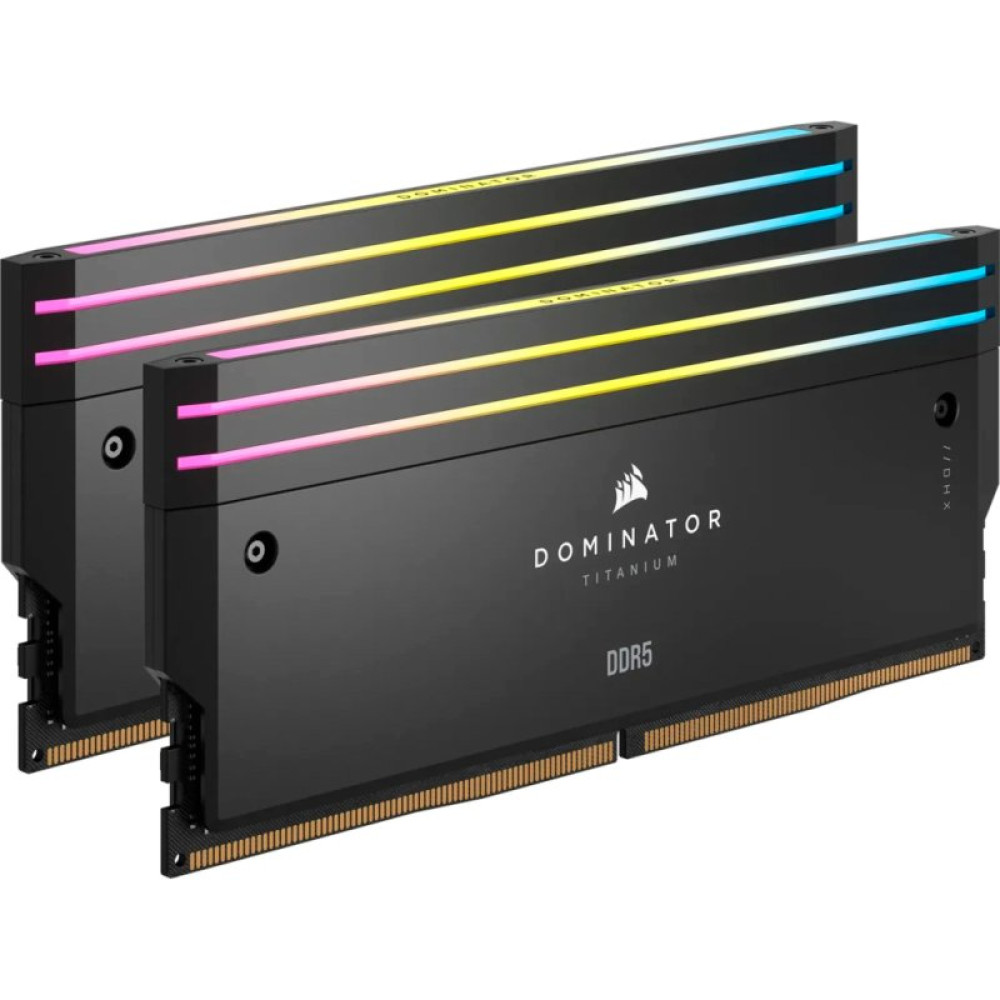 Модуль памяти для компьютера DDR5 32GB (2x16GB) 6000 MHz Dominator Titanium RGB Corsair (CMP32GX5M2B6000C30)