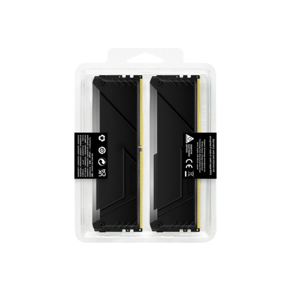 Модуль памяти для компьютера DDR4 16GB (2x8GB) 3733 MHz Beast RGB Kingston Fury (ex.HyperX) (KF437C19BB2AK2/16)