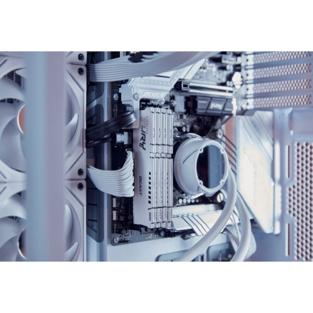 Модуль памяти для компьютера DDR5 16GB 5200 MHz Beast AM5 White Kingston Fury (ex.HyperX) (KF552C36BWE-16)