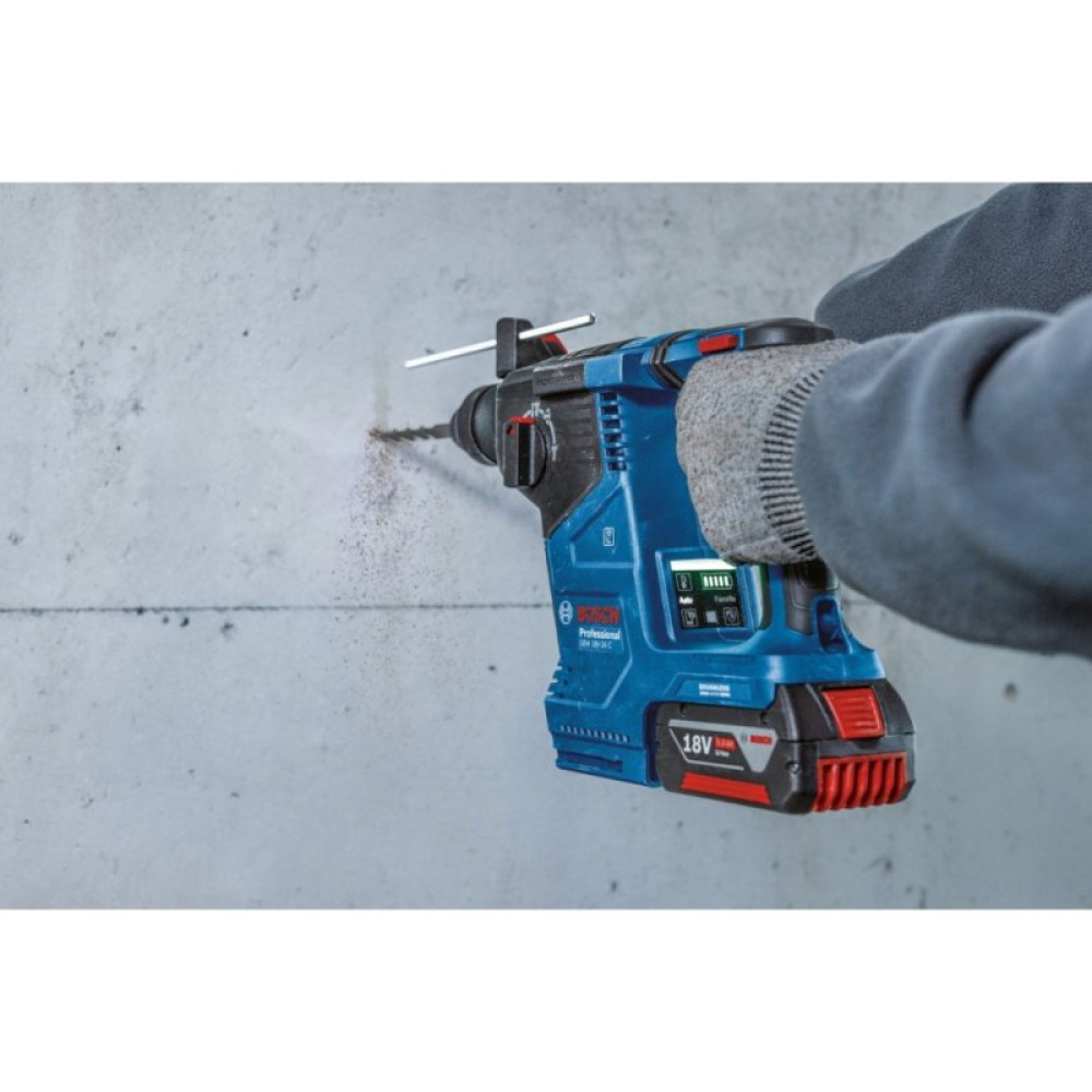 Перфоратор Bosch GBH 187-LI, патрон SDS-plus 24мм, 18В 1х5Ач, 2.4Дж, 3 режима, 980об/мин (0.611.923.022)