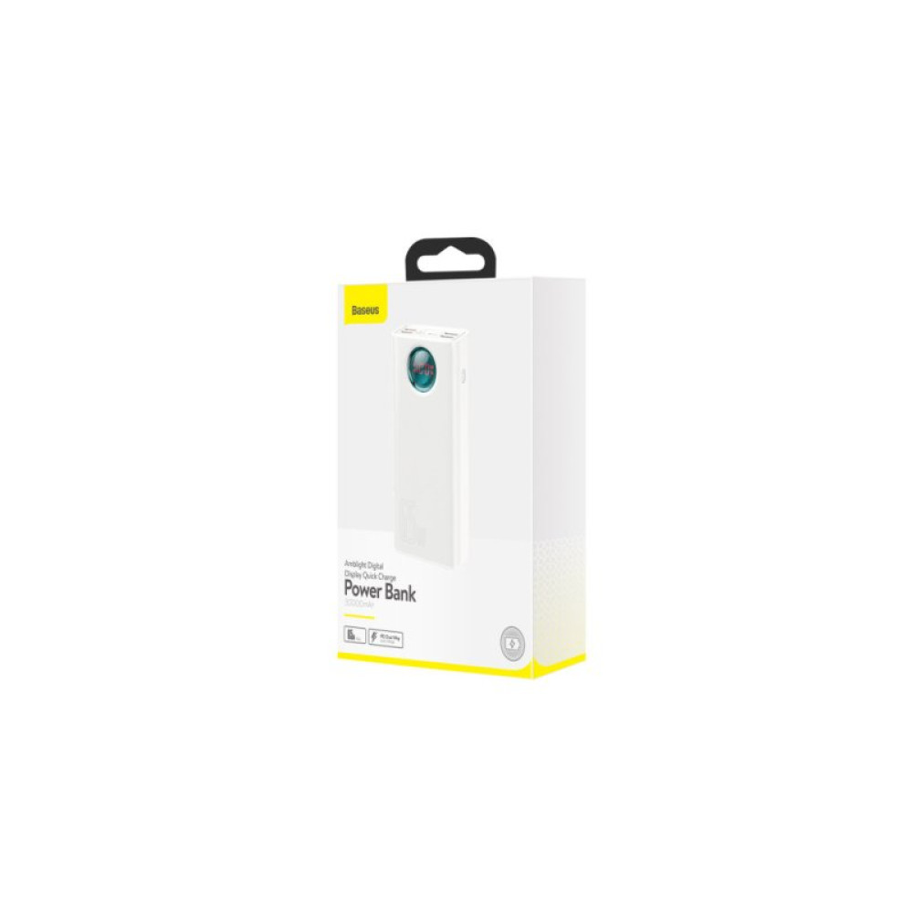 Батарея универсальная Baseus Amblight 30000mAh 65W, 6A, QC3.0, PD3.0, cable Type-C/100W (PPLG-A02)