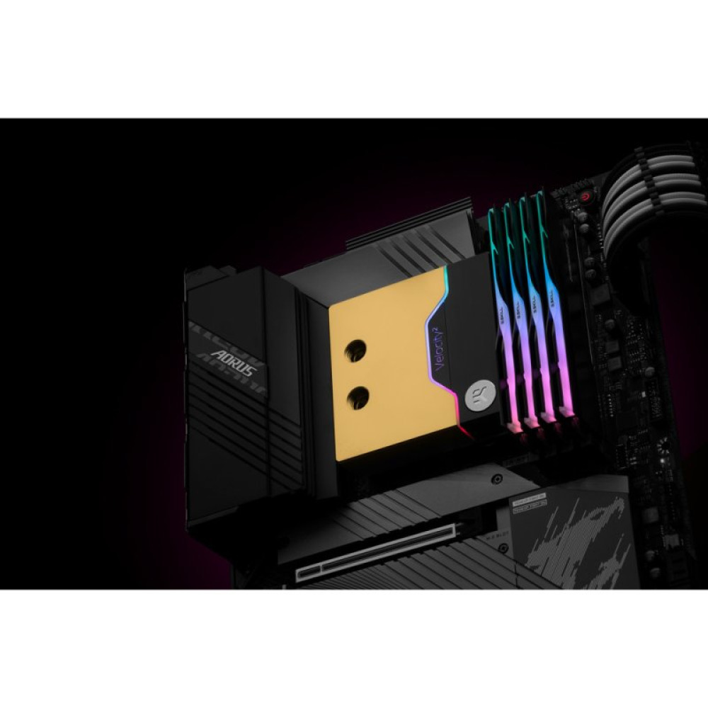 Водоблок Ekwb EK-Quantum Velocity D-RGB - 1700 Nickel + Gold (3831109895351)