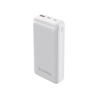 Батарея универсальная ColorWay 20 000 mAh Slim PD/20W, QC/3.0 USB-C/Micro-USB/USB-A White (CW-PB200LPG3WT-PD)